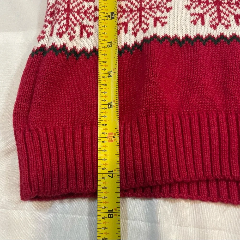 The Children's‎ Place Red Fair Isle Collar Holiday Tree Knit Sweater